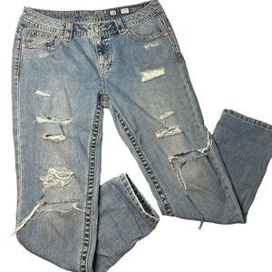 Miss Me Jeans boyfriend ankle distressed jeans size 28
